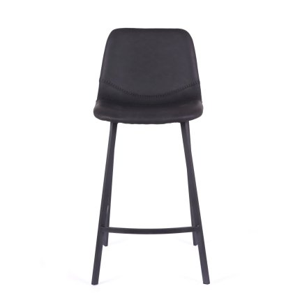Vintage Black Pu Counter Stool Vintage Black Pu Counter Stool