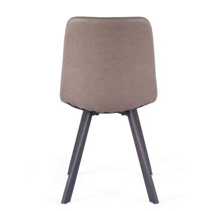 Vintage Beige Pu Chair with Metal Leg Vintage Beige Pu Chair with Metal Leg