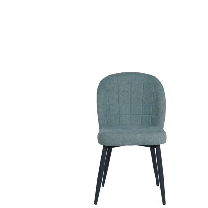 Clio Light Green Fabric Chair with Antracite Grey Metal Leg