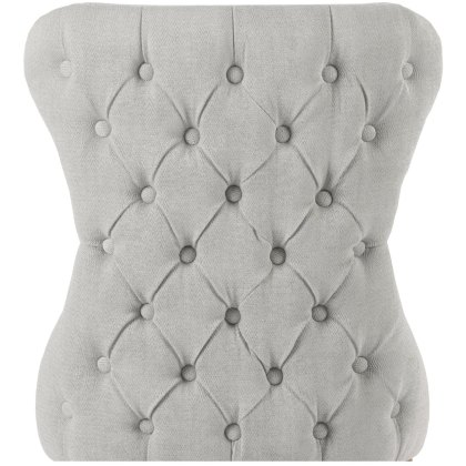 Guia Grey Button Back Dining Chair (With Piping)