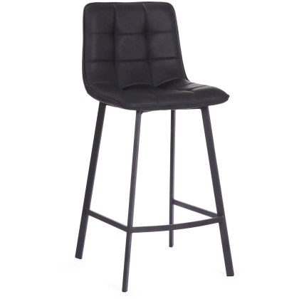 Louise Pu Vintage Black Counter Stool Louise Pu Vintage Black Counter Stool