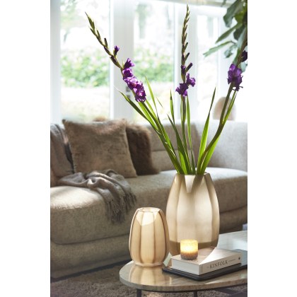 Vaas 23x38 cm BRADLEY glas licht bruin (2 pieces) Vaas 23x38 cm BRADLEY glas licht bruin (2 pieces)