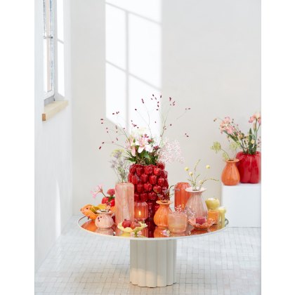 Vaas deco 35x35x305 cm BELLPEPPER glans rood Vaas deco 35x35x305 cm BELLPEPPER glans rood