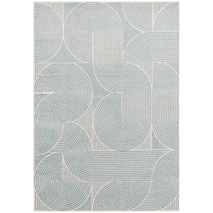 Muse Blue Swirl Rug