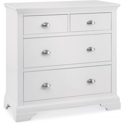 Hampstead White 2+2 Drawer Chest
