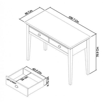 Hampstead White Dressing Table Hampstead White Dressing Table