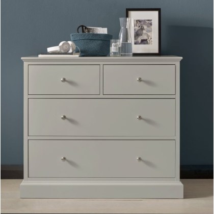 Rivendell Cotton Soft Grey 2+2 Drawer Chest