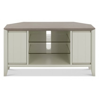 Palermo Grey Washed Oak & Soft Grey Corner Entertainment Unit