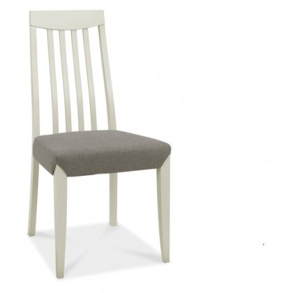 Bergen Grey Washed Slat Back Chair - Titanium Fabric