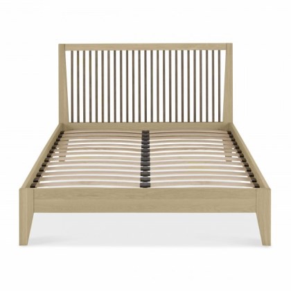 Oakland Aged Oak & Weathered Oak Slatted Bedstead Double 135cm