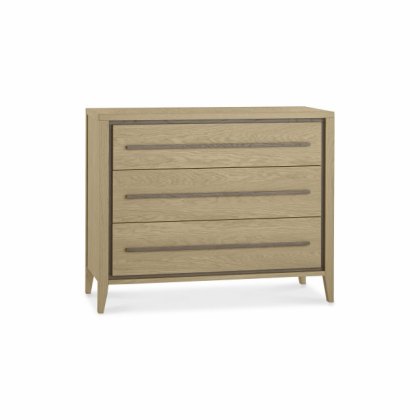 Rimini Aged Oak & Weathered Oak 3 Drawer Chest Rimini Aged Oak & Weathered Oak 3 Drawer Chest