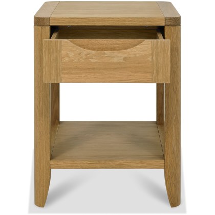 Chester Oak Lamp Table Drawer Chester Oak Lamp Table Drawer