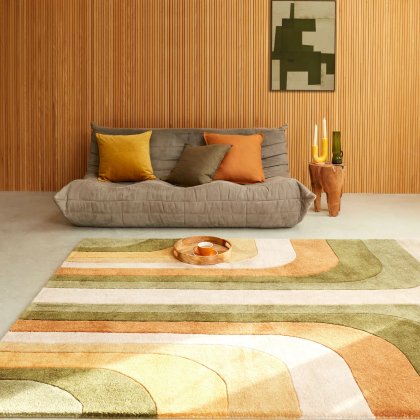 Romy Rug - 02 Retro Green GRS Romy Rug - 02 Retro Green GRS