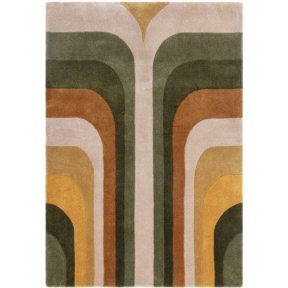 Romy Rug - 02 Retro Green GRS Romy Rug - 02 Retro Green GRS