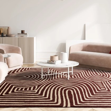 Reef Rug - RF29 Curve Plum Reef Rug - RF29 Curve Plum