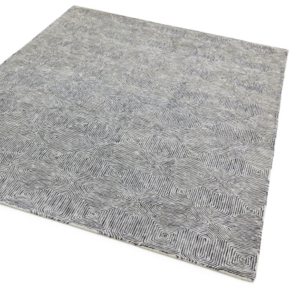 Camden Rug - Black / White