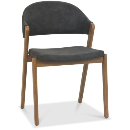 Camden Peppercorn Upholstered Arm Chair - Dark Grey Fabric