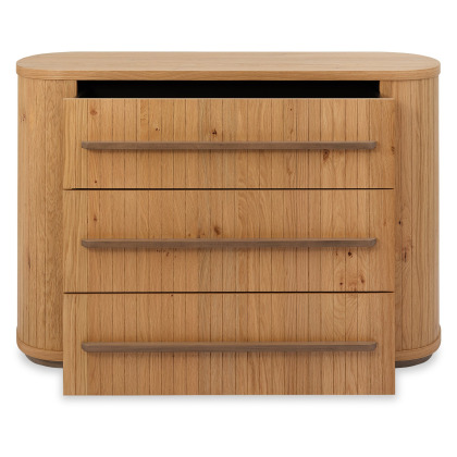 Vega Oak 3 Drawer Chest