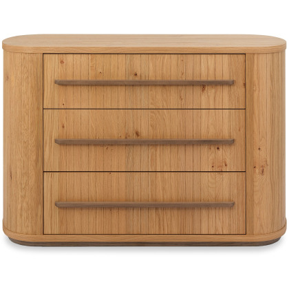 Vega Oak 3 Drawer Chest