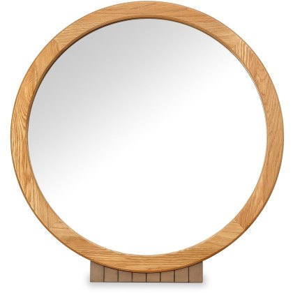 Vega Oak Vanity Mirror
