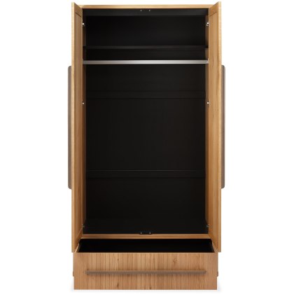 Vega Oak Double Wardrobe