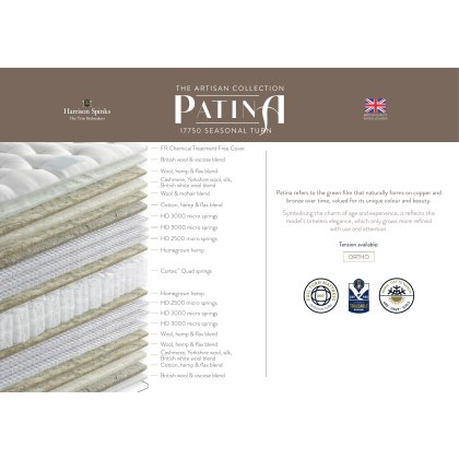 Patina 17750 Ortho Seasonal Turn Mattress