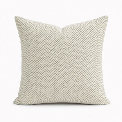 F+H Studio Chevron Avocado Cushion 45 x 45cm