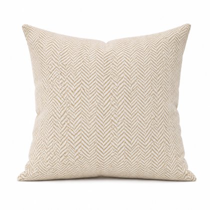 F+H Studio Chevron Beige Cushion 45 x 45cm