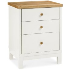 Atlanta Two Tone 3 Drawer Nightstand Atlanta Two Tone 3 Drawer Nightstand