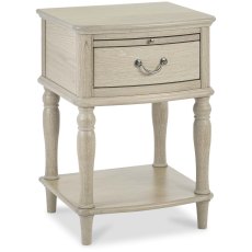 Bordeaux Chalk Oak 1 Drawer Nightstand Bordeaux Chalk Oak 1 Drawer Nightstand