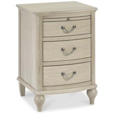 Bordeaux Chalk Oak 3 Drawer Nightstand Bordeaux Chalk Oak 3 Drawer Nightstand