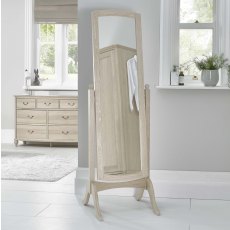 Bordeaux Chalk Oak Cheval Mirror