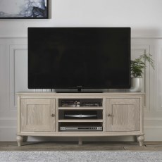 Bordeaux Chalk Oak Wide Tv Unit