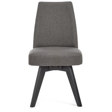 Brunel Gunmetal Upholstered Swivel Chair - Cold Steel (Pair) Brunel Gunmetal Upholstered Swivel Chair - Cold Steel (Pair)
