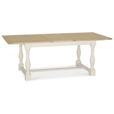Chartreuse Aged Oak & Antique White 4-8 Extension Table Chartreuse Aged Oak & Antique White 4-8 Extension Table