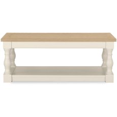 Chartreuse Aged Oak & Antique White Coffee Table