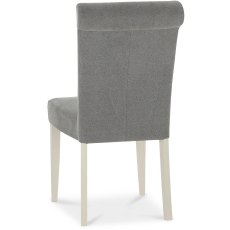 Chartreuse Antique White Uph Chair - Smoke Grey (Pair) Chartreuse Antique White Uph Chair - Smoke Grey (Pair)