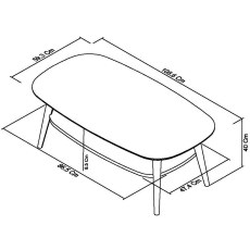 Oslo Walnut Coffee Table With Shelf