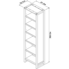 Studio Oak Single Bookcase