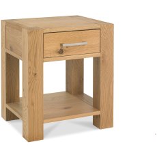 Turin Light Oak Lamp Table With Drawer Turin Light Oak Lamp Table With Drawer
