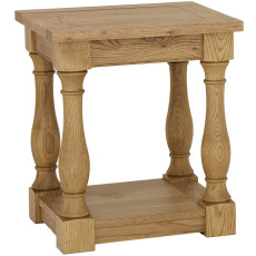 Westbury Rustic Oak Lamp Table