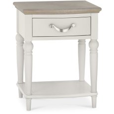 Montreux Grey Washed Oak & Soft Grey 1 Drawer Nightstand