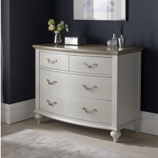 Ashley Grey Washed Oak & Soft Grey 2+2 Drawer Chest