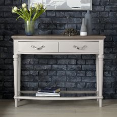 Ashley Grey Washed Oak & Soft Grey Console Table