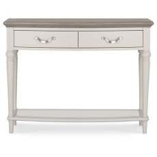 Montreux Grey Washed Oak & Soft Grey Console Table