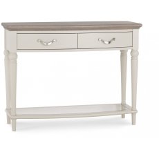 Montreux Grey Washed Oak & Soft Grey Console Table