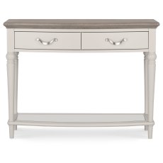 Montreux Grey Washed Oak & Soft Grey Console Table