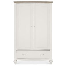 Montreux Grey Washed Oak & Soft Grey Double Wardrobe