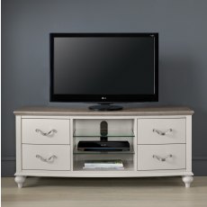 Ashley Grey Washed Oak & Soft Grey Entertainment Unit