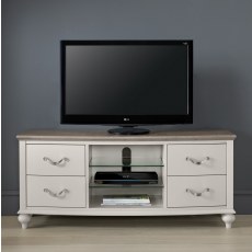 Montreux Grey Washed Oak & Soft Grey Entertainment Unit